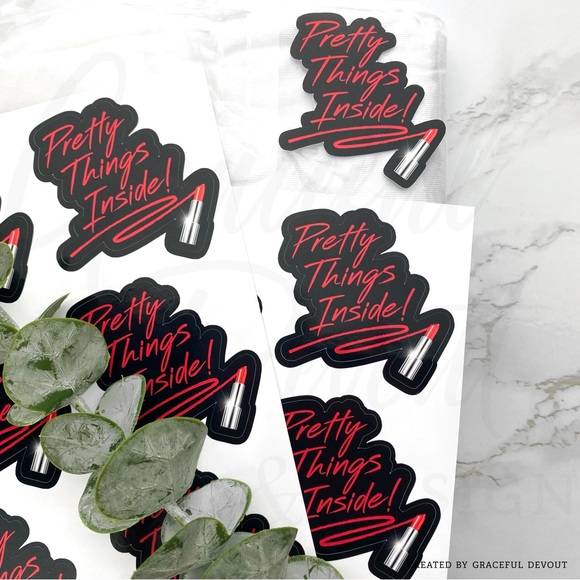 Pretty Things Inside!- Sticker 2" (inches) 48ct.)  [GD41-48] - Picture 2 of 5